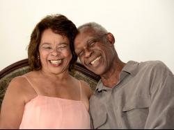 Herman and Eulie Westcarr were all smiles. 
