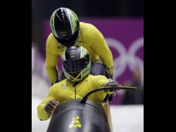 Jamaica’s
two-man bobsleigh team competes at the Sochi Olympic Games in 2014.