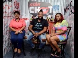 Star Chat host Davina, with this week’s panelists Trippple X and Stacious. 