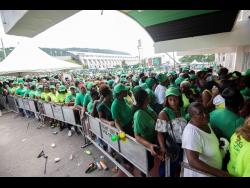Credit: Gladstone Taylor Labourites turned up at the National Arena for the Jamaica Labour Party’s 76th annual conference in their tens of thousands.