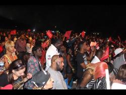 Patrons taking in a staging of Sting in Portmore.