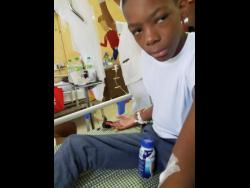 Lushane Campbell at the May Pen Hospital.