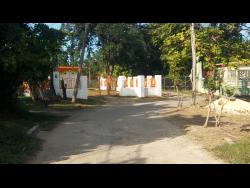 Credit: Hopeton Bucknor The area where Clarence Williams was run over by a car.