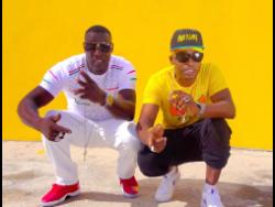 Cyco Flamz (right) and fellow entertainer Toxik.