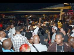 Patrons crowd a staging of Weddy Weddy Wednesdays.