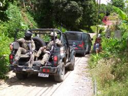 Security forces patrol sections of Amity.