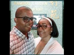 Danian Simpson and his wife Kerry-Ann 