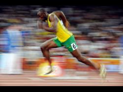 Usain Bolt starts a men’s 200-metre  semi-final  at the Beijing 2008 Olympics in China on Tuesday, August 19, 2008.