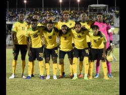 File
Reggae Boyz ahead of their Concacaf Nations League match against Suriname in Montego Bay on  November 17, 2018.