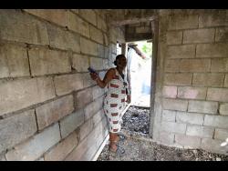 Smith is appealing for assistance to finish this house that she is forced to sleep in whenever her current dwelling leaks profusely.