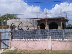 Photo shows the ground floor of the gigantic house being built for Bishop Winston Baker, at Rose Street, in Savanna-la-Mar, Westmoreland, which has received backlash from some persons.