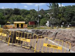 A section of the roadway in Seven Miles, Bull Bay, St Andrew that is presently under construction, part of the South Coast Highway.