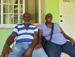 Barrisford and Marlene Bowen, grandparents of Petersfield High School sprinter Antonio Watson, at their home in Duncans, Trelawny.