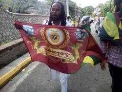 L.A. Lewis outside the St Catherine Parish Court yesterday.