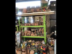 Some of the pieces created in the Trench Town Ceramics and Art Centre.