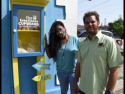 De-Andrea Jackson and Kyle Reynolds started The Free Likkle Cupboard 
last year to help 
people who 
are in need 
of food.