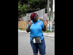 Annette Hawthorne, a curfew monitor in African Gardens, August Town, St Andrew.