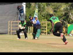 Tristan Coleman of Fairfield launches a six during their match against Paradise in semi-final one of the Social Development Commission’s T20 competition.