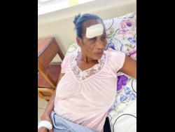 Lorraine Flemming-Rhoden recuperating in hospital.