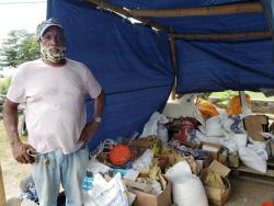 Sixty-five-year-old Vincent ‘Pressa’ Robinson, who tenants have known to be their landlord for over 20 years, was evicted from the building by the St Thomas Municipal Corporation, forcing him to sell under a makeshift tent on the property. 