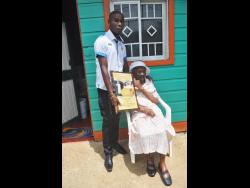 Gertrude Edwards and her grandson, Lynworth Brown.