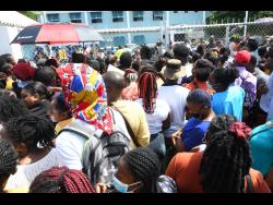A large number of persons turned up at the HEART College of Beauty Services on Hope Road in St Andrew for a job recruitment fair, hoping to fill cruise ship posts.
