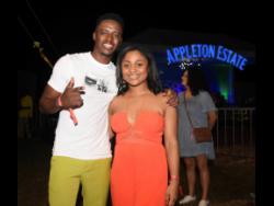 Nailed it. After a fantastic performance, reggae artiste Romain Virgo takes a photo with his wife Elizabeth at the Jamaica Rum Festival 2022, held at Aqueduct in Rose Hall on Saturday, June 25.