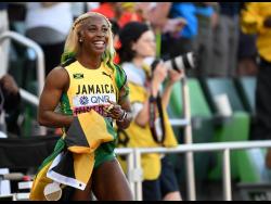 Shelly-Ann Fraser-Pryce led a Jamaican clean sweep in the 100-metres final at the IAAF World Championships last night.