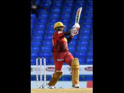 Natasha McLean playing for Trinbago Knight Riders in the recent Women’s Caribbean Premier League (CPL) competition.