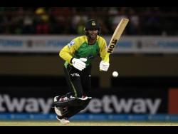 Jamaica Tallawahs’ Brandon King takes off for a run during the Caribbean Premier League (CPL) match against Gayana Amazon Warriors at Providence Stadium yesterday in Georgetown, Guyana.

 