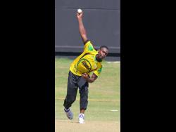 Jamaica Scorpions’ Nicholson Gordon took three wickets against West Indies Academy.