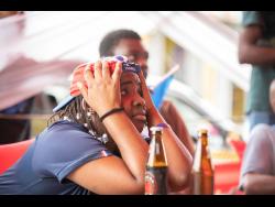 Tonilee Daye was a bag of nerves as she watches her team France take on Morocco in the World Cup semi-final while she was at Sonia’s Place on the Terrace in St Andrew. 