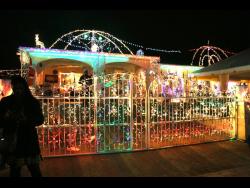 One of the brightly adorned homes on Fairbanks Drive in Mandeville, Manchester which attracts scores of persons every Christmas. 