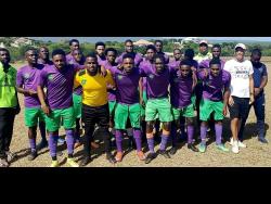 Members of Treasure Beach Football Club during the tier two competition last season.