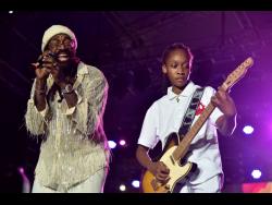 Tarrus Riley performed with his son Mekeen to the delight of the audience.