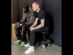 Alkaline (left) and Givenchy’s creative director Matthew Williams.