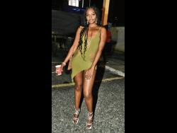Army green looks great on Taryn Thrasher. The show-stopping diva was among the patrons at the launch of Yard Mas, Jamaica’s newest soca band, last Saturday.