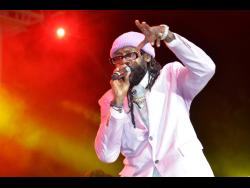 Tarrus Riley performing at ‘An Evening with Michael Bolton’ at Couples Sans Souci.