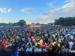 A section of the crowd at the 10th staging of Groovin’ in the Park, which was held in New York on Sunday.