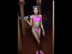 Pretty in pink, Lavish was spotted at Naked Fashion held at La Vita Ville, East Kirkland Heights, St Andrew, on Sunday, July 9.