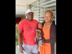 Lorenzo Williams (left) and spouse Annette Tobias with their six-month-old son Zahir who needs a kidney transplant.