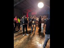 Lil Hanky Panky (right) and dancer Bling.