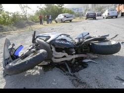 Ninty per cent of motorcyclists who died on the roads were not wearing a helmet. 
