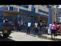 The Kingston Public Hospital was a busy place on Monday afternoon after the earthquake, after persons showed up suffering from panic and asthma attacks.