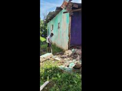 Despite the damage, Thomas is adamant that having lived in the house for 60 years, he has no intention of moving.