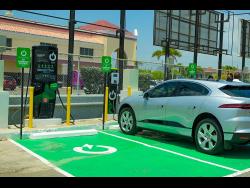 An Ever Go charging station in Portmore.