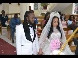 Layton ‘Honormosity’ Simms and and his belle Nicolette Spencer at the altar.