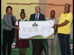 From left: Nekesha Bartholomew-Ramey, consumer marketing manager, Nestle Jamaica Ltd, Zabranda Samuel, Green Island High School representative, Ray Harvey, chairman, Western Relays, Tijanh Samuels, Grange Hill High School representative, and Tony Myers, meet manager, Western Relays, at yesterday’s official launch of the 2024 Milo Western Relays at the Holy Trinity Church Hall in Westgate, Montego Bay.