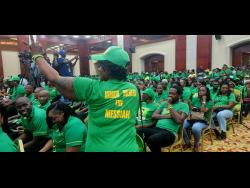 Jamaica Labour Party supporter Valsie Rose.