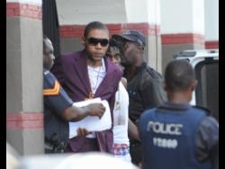 Adidja ‘Vybz Kartel’ Palmer as he left the Home Circuit Court in Kingston on March 6, 2014.